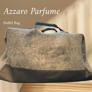 Azzaro Parfume Felt Gray Duffel Bag
